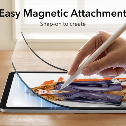 Protector de pantalla ESR Paper Feel Magnetic para Apple iPad (2025) / (2022), Plástico