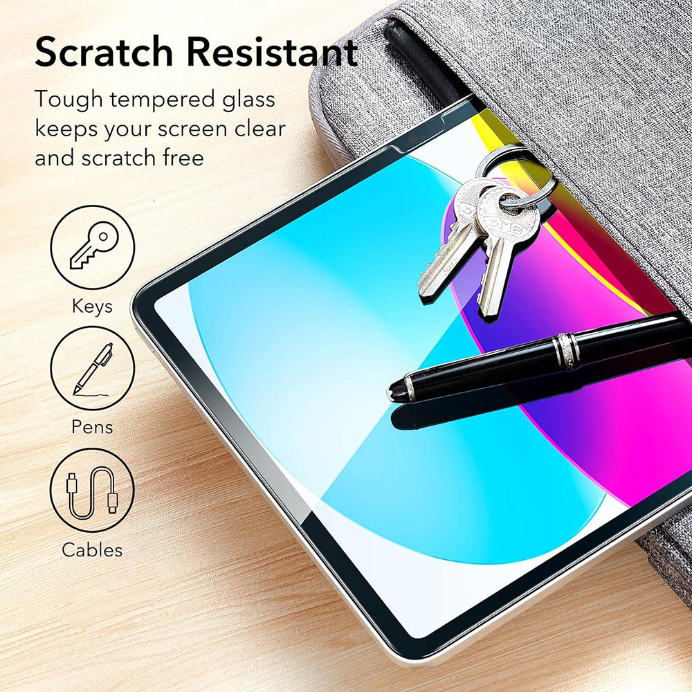 Protector de pantalla ESR para Apple iPad (2025) / (2022), Cristal Templado, Full Glue, Set de 2 piezas