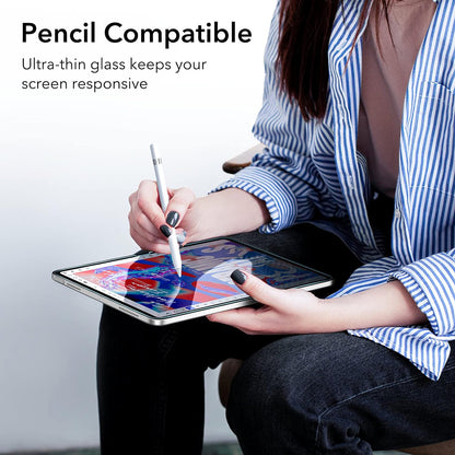 Protector de pantalla ESR para Apple iPad (2025) / (2022), Cristal Templado, Full Glue, Set de 2 piezas