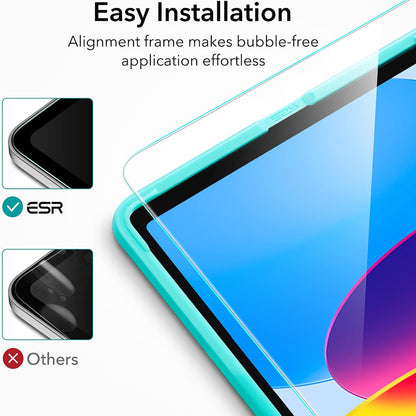Protector de pantalla ESR para Apple iPad (2025) / (2022), Cristal Templado, Full Glue, Set de 2 piezas
