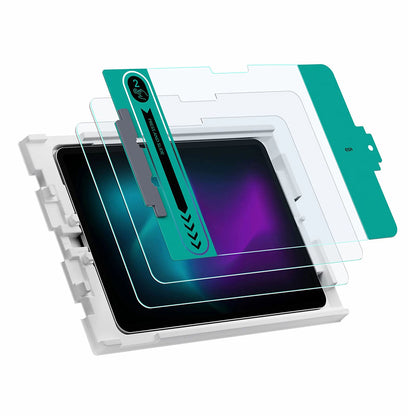 Protector de pantalla ESR para Apple iPad Pro 11 (2024), Cristal Templado, Adhesivo Completo, Set de 2 piezas