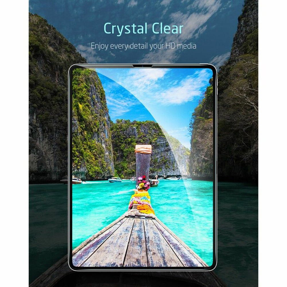 Protector de pantalla ESR para Apple iPad Pro 12.9 (2022) / Pro 12.9 (2021) / Pro 12.9 (2020), Cristal Templado, Adhesivo Completo, Set de 2 piezas