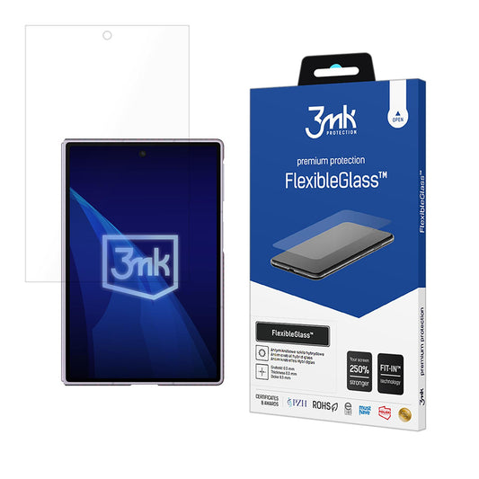 Protector de pantalla exterior 3MK FlexibleGlass para Samsung Galaxy Z Fold8 F971, vidrio flexible, adhesivo completo