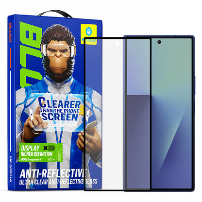 Protector de pantalla exterior Blueo Anti-Reflectante HD para Samsung Galaxy Z Fold8 Ultra F971, vidrio templado, adhesivo completo, negro