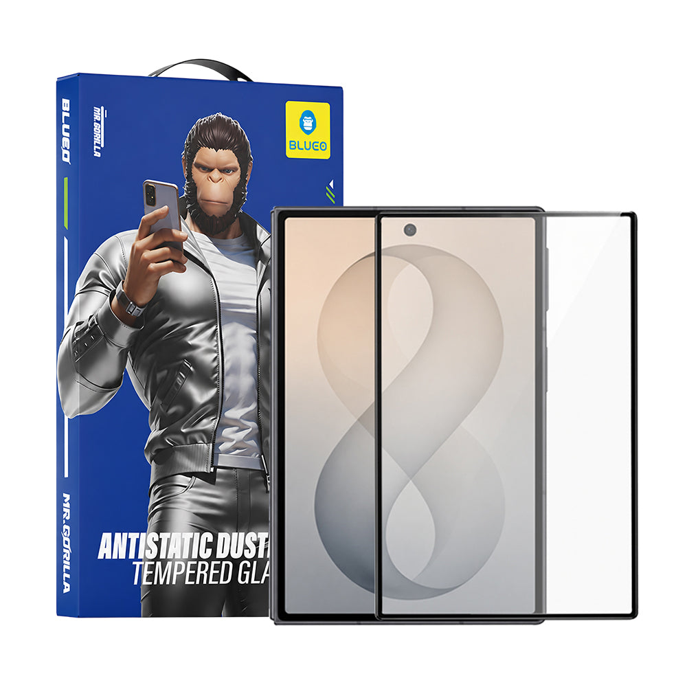 Protector de pantalla exterior Blueo HD para Samsung Galaxy Z Fold8 F976, vidrio templado, adhesivo completo, 2.5D, negro