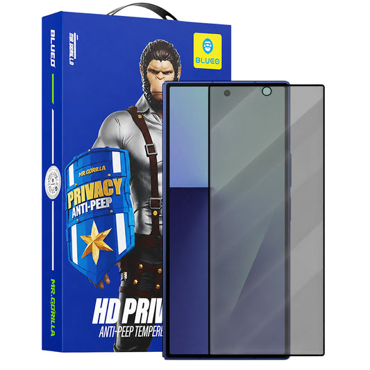 Protector de pantalla exterior Privacy Blueo Anti-Peep para Samsung Galaxy Z Fold8 Ultra F976 / Z Fold7 F966, vidrio templado, adhesivo completo