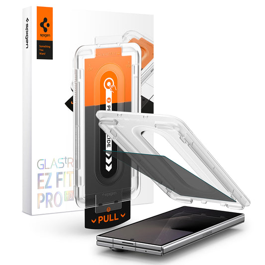 Protector de pantalla exterior Privacy Spigen GlastR EZ FIT Pro HD para Samsung Galaxy Z Fold8 Ultra F976, vidrio templado, adhesivo completo
