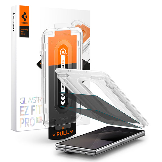 Protector de pantalla exterior Privacy Spigen GlastR EZ FIT Pro HD para Samsung Galaxy Z Fold8 Ultra F976, vidrio templado, adhesivo completo, juego de 2 piezas