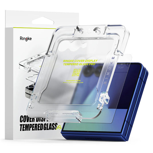 Protector de pantalla exterior Ringke Cover Display para Samsung Galaxy Z Flip7 F766, vidrio templado, adhesivo completo, juego de 2 piezas