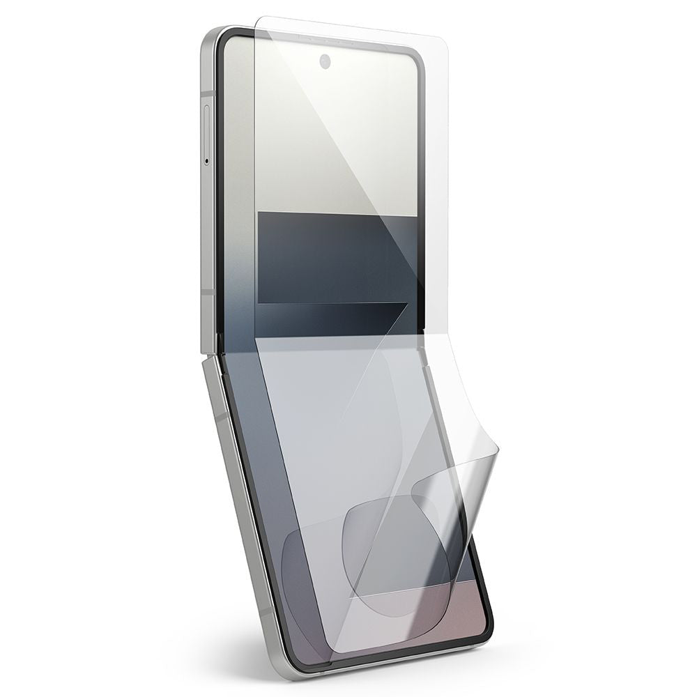 Protector de pantalla interior Ringke Dual Easy Pro para Samsung Galaxy Z Flip7 F766, Plástico, Set de 2 piezas