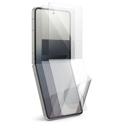 Protector de pantalla interior Ringke Dual Easy Pro para Samsung Galaxy Z Flip7 F766, Plástico, Set de 2 piezas