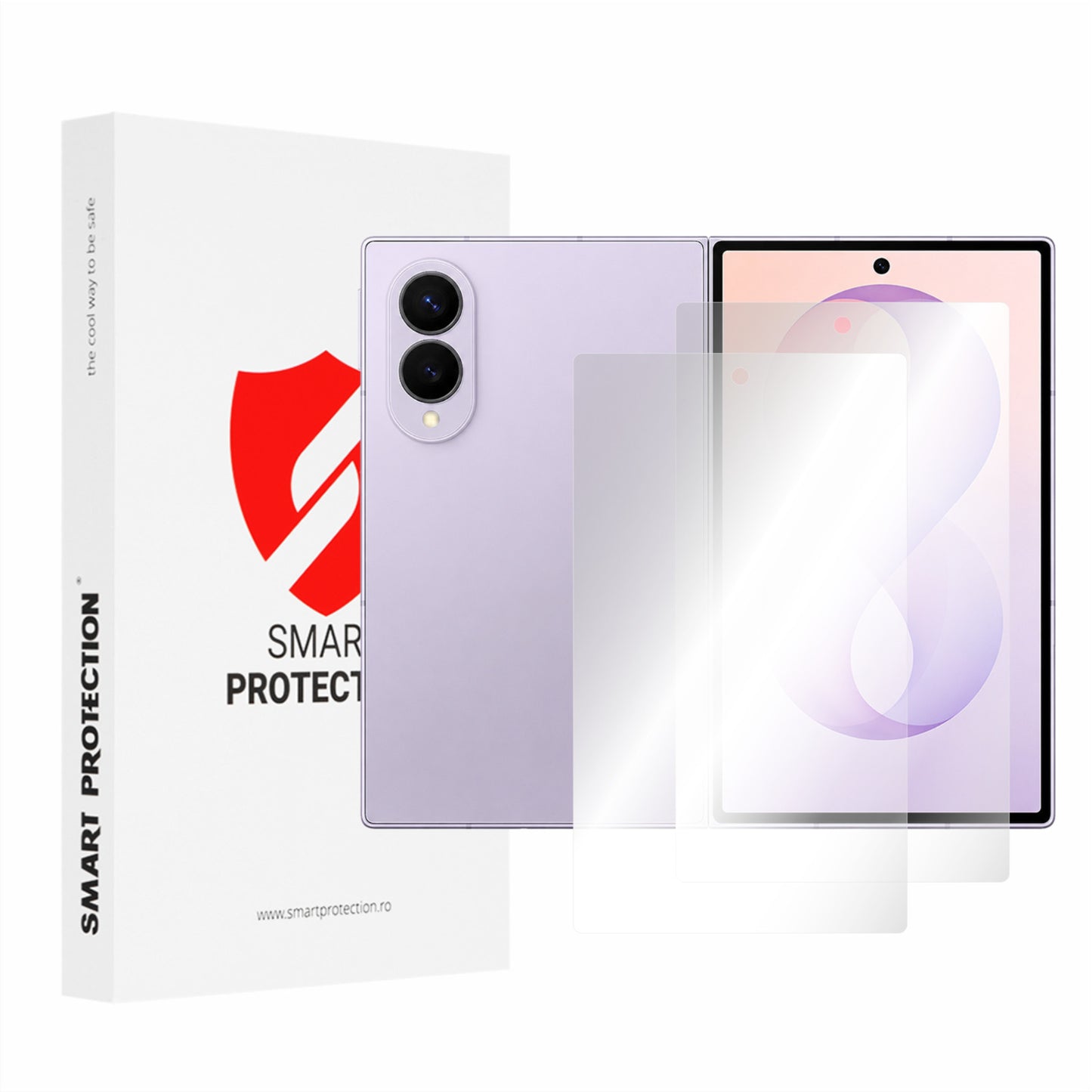 Protector de pantalla exterior Smart Protection Premium Classic para Samsung Galaxy Z Fold8 F971, plástico, juego de 2 piezas