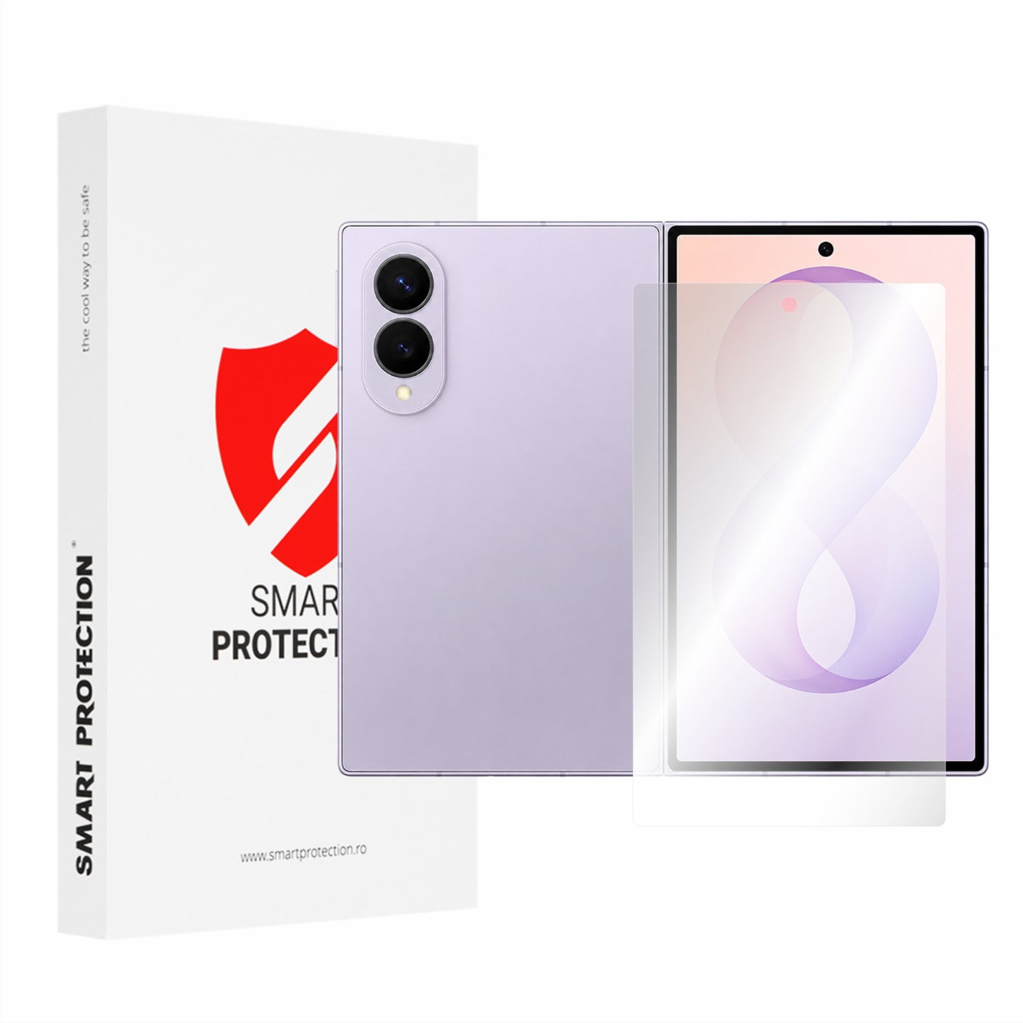 Protector de pantalla exterior Smart Protection Premium Classic para Samsung Galaxy Z Fold8 F971, plástico, juego de 2 piezas