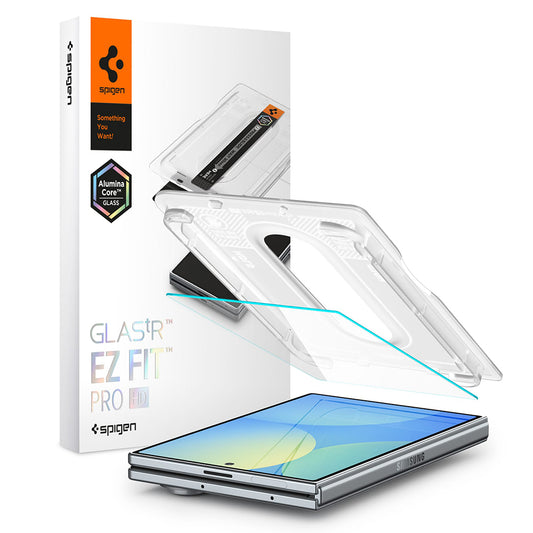Protector de pantalla exterior Spigen GlastR EZ FIT Pro HD para Samsung Galaxy Z Fold8 F971, vidrio templado, adhesivo completo AGL11942