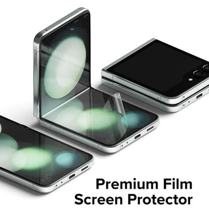 Funda protectora de pantalla interior Ringke Dual Easy para Samsung Galaxy Z Flip5 F731, Plástico, Set de 2 piezas