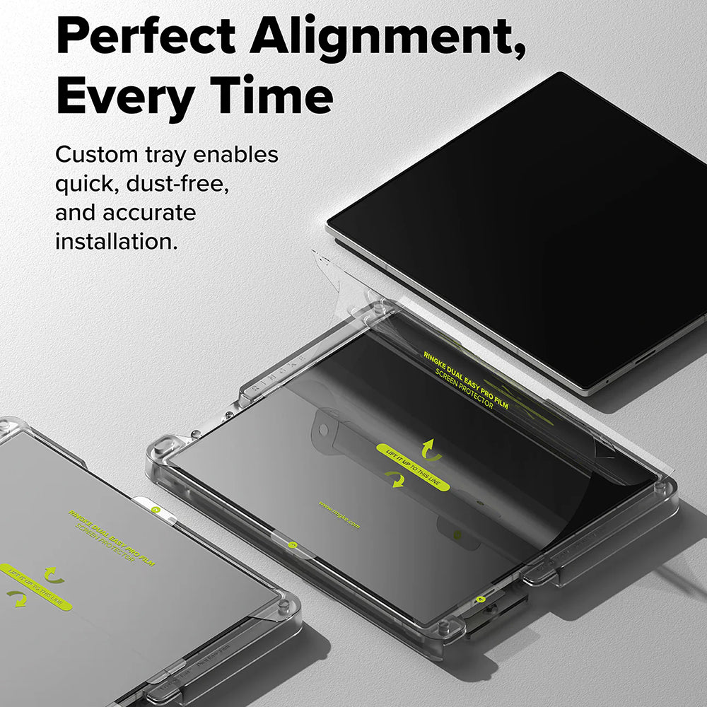 Protector de pantalla interior Ringke Dual Easy Pro para Samsung Galaxy Z Fold7 F966, plástico, juego de 2 piezas