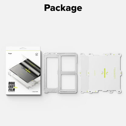 Protector de pantalla interior Ringke Dual Easy Pro para Samsung Galaxy Z Fold7 F966, plástico, juego de 2 piezas