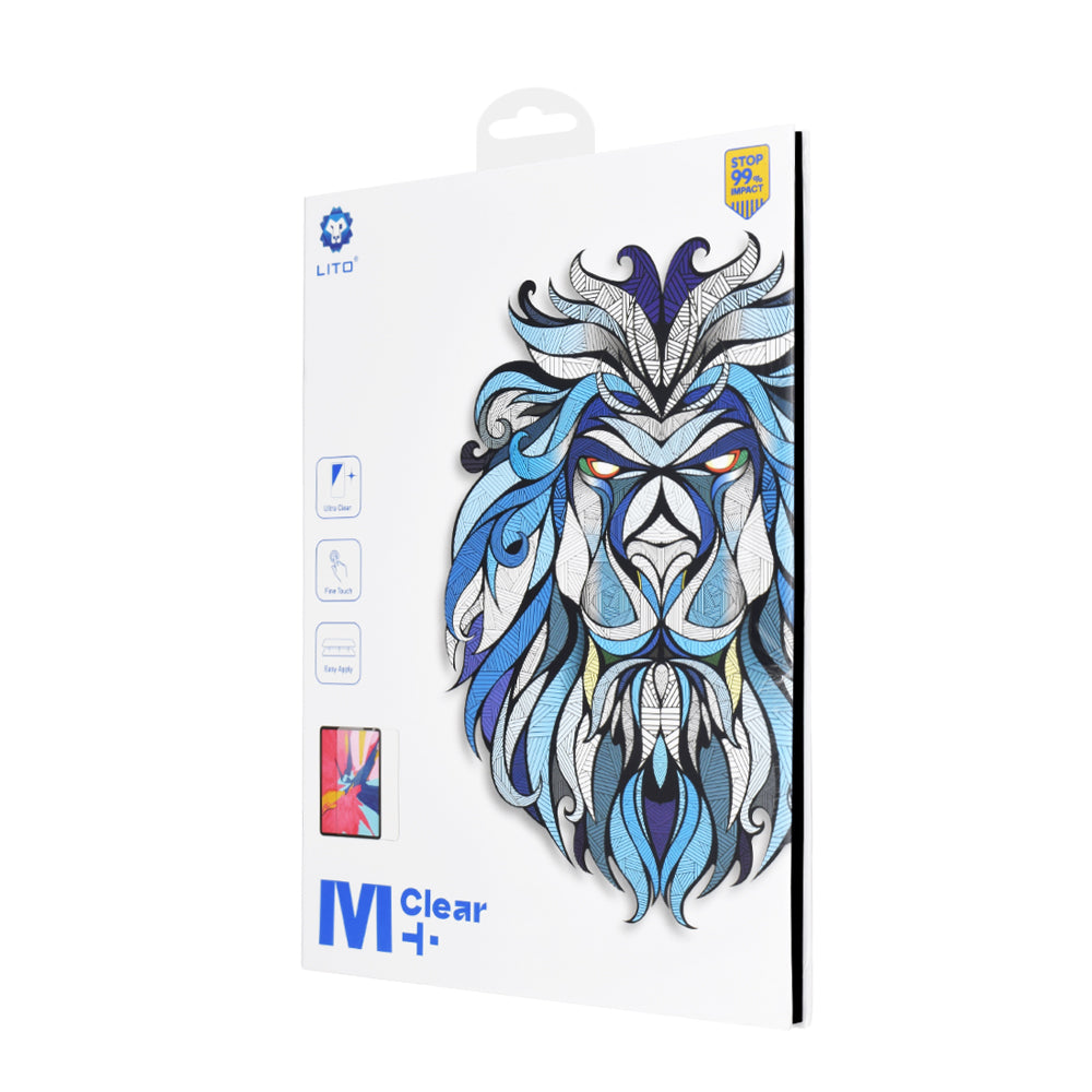 Protector de pantalla Lito Classic para Apple iPad 10.2 (2021) / 10.2 (2020) / 10.2 (2019), Vidrio templado, Pegamento completo, 2.5D