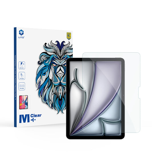 Protector de pantalla Lito Classic para Apple iPad Air 11 (2026) / Air 11 (2025), vidrio templado, adhesivo completo, 2.5D
