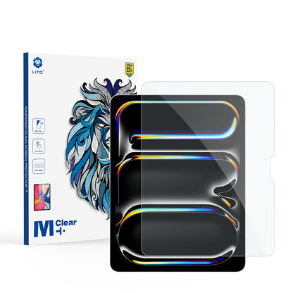 Protector de pantalla Lito Classic para Apple iPad Air 13 (2026) / Pro 13 (2025), Vidrio templado, Pegamento completo, 2.5D