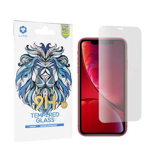 Protector de pantalla Lito Classic para Apple iPhone 11 / XR, vidrio templado, adhesivo completo, 2.5D