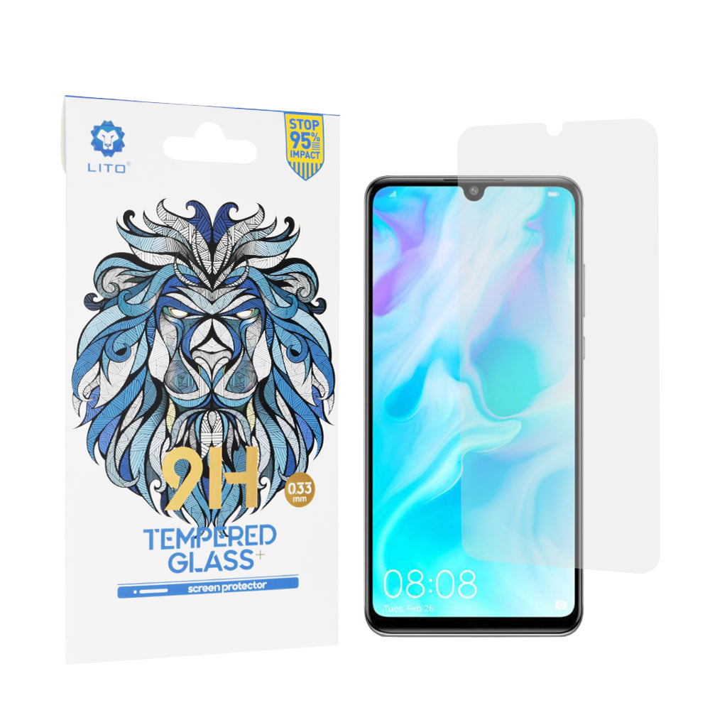 Protector de pantalla Lito Classic para Huawei P30 lite New Edition / P30 lite, vidrio templado, adhesivo completo, 2.5D