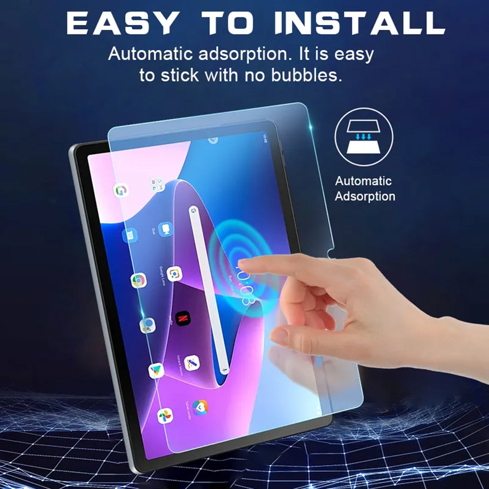 Protector de pantalla Lito Classic para Lenovo Tab M10 Plus (3ª generación), vidrio templado, adhesivo completo, 2.5D