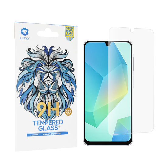 Protector de pantalla Lito Classic para Samsung Galaxy A16 5G A166 / A16 4G A165, vidrio templado, adhesivo completo, 2.5D
