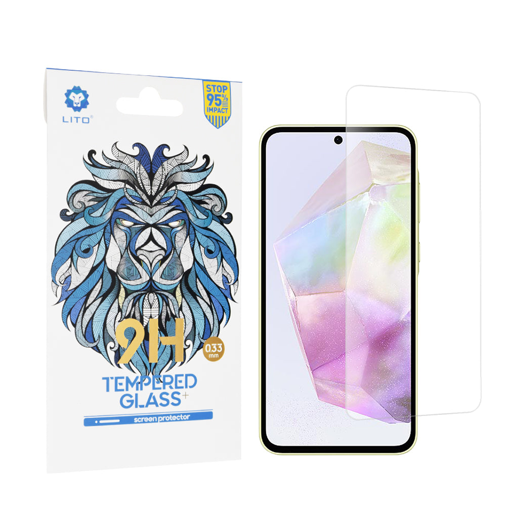 Protector de pantalla Lito Classic para Samsung Galaxy A55 5G A556 / A35 5G A356, vidrio templado, adhesivo completo, 2.5D