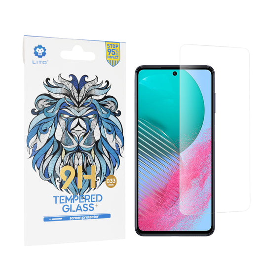 Protector de pantalla Lito Classic para Samsung Galaxy M54, vidrio templado, adhesivo completo, 2.5D