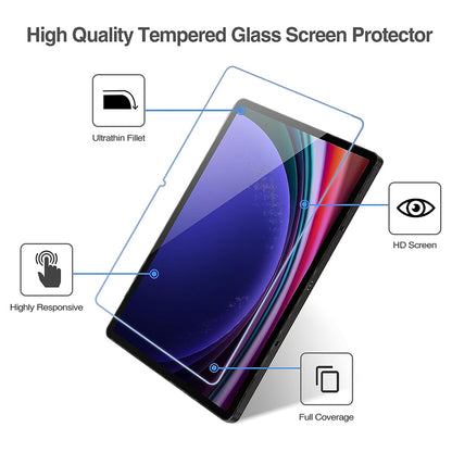 Protector de pantalla Lito Classic para Samsung Galaxy Tab S10+ / Tab S9 FE+ / Tab S9+, Vidrio templado, Full Glue, 2.5D