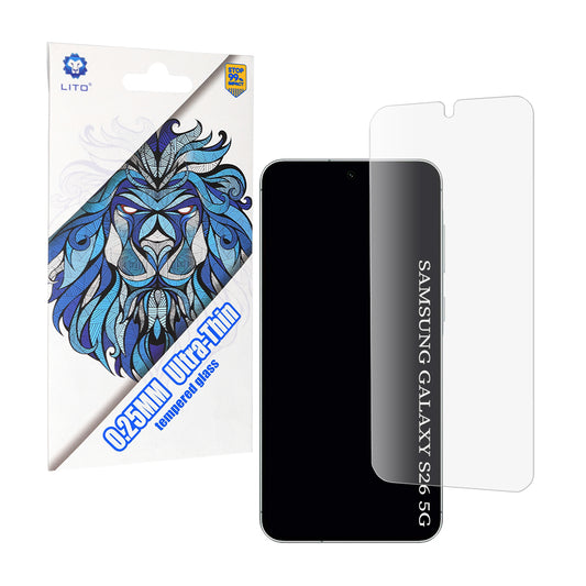 Protector de pantalla Lito Classic Ultra Thin para Samsung Galaxy S26, Cristal Templado, Full Glue, 2.5D
