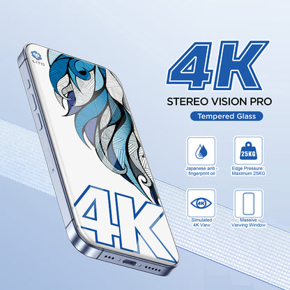 Protector de pantalla Lito D+ Max 4K para Apple iPhone 17 Pro Max, Cristal Templado, Full Glue, Negro