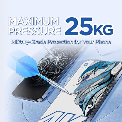 Protector de pantalla Lito D+ Max 4K para Apple iPhone 17 Pro Max, Cristal Templado, Full Glue, Negro