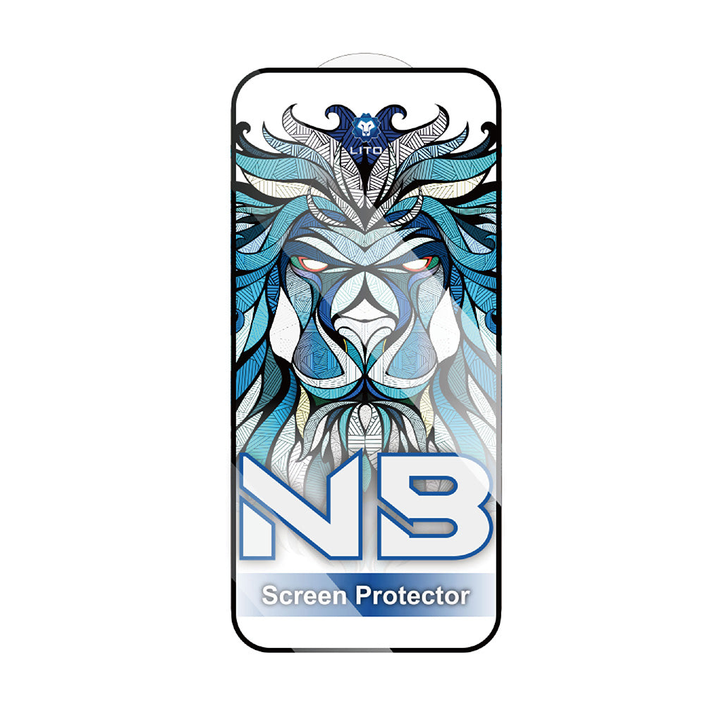 Protector de pantalla Lito NB para Apple iPhone 17 Air, Cristal Templado, Full Glue, Negro