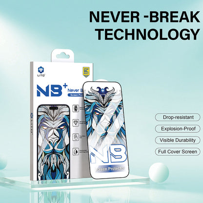 Protector de pantalla Lito NB para Apple iPhone 17 Air, Cristal Templado, Full Glue, Negro