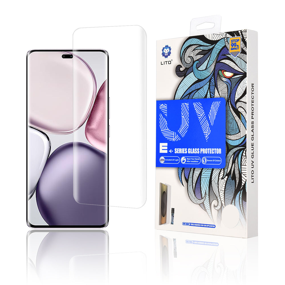 Protector de pantalla Lito para Honor X9c / Magic7 Lite, vidrio templado, pegamento UV, 3D