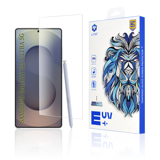 Protector de pantalla Lito para Samsung Galaxy S25 Ultra S938, vidrio templado, pegamento UV, 3D