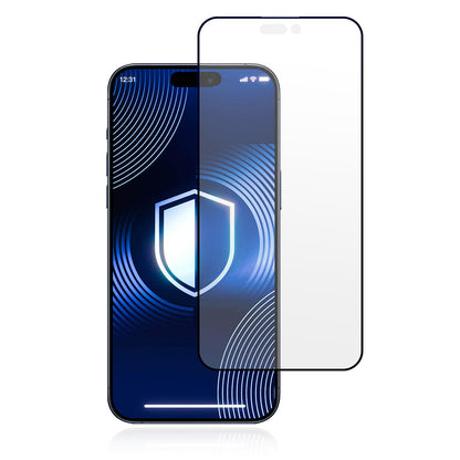 Protector de pantalla Matte 3MK HardGlass Max para Apple iPhone 17 Pro Max, Cristal Templado, Full Glue, Negro