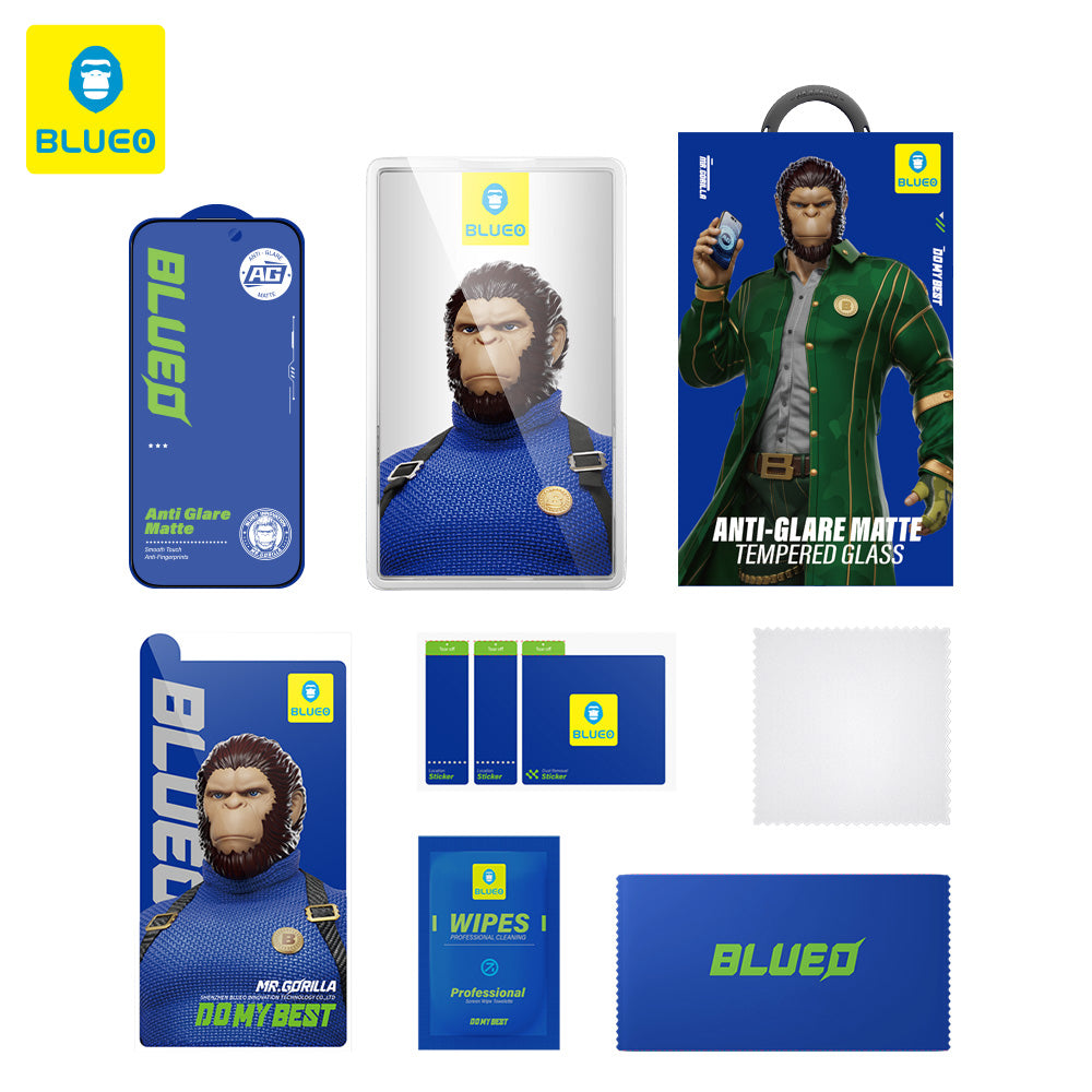 Protector de pantalla Matte Blueo Anti-Glare para Samsung Galaxy S26 Plus S947, Cristal Templado, Full Glue, Negro