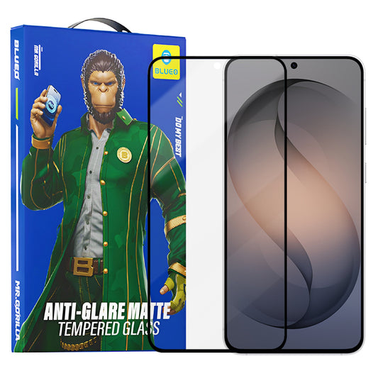 Protector de pantalla Matte Blueo Anti-Glare para Samsung Galaxy S26 S942, Cristal Templado, Full Glue, Negro