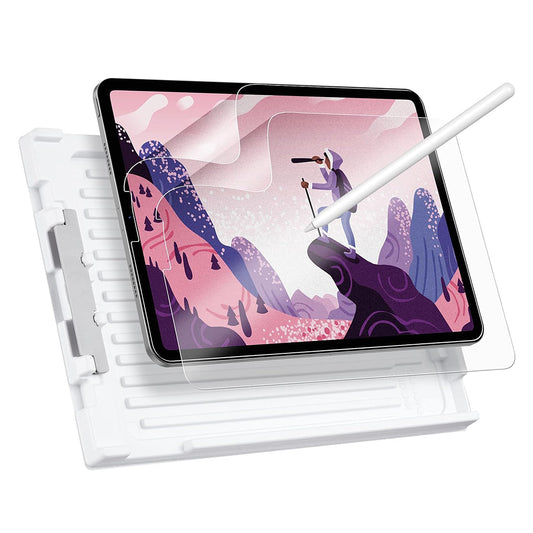 Protector de pantalla mate ESR Paper Feel para Apple iPad Pro 12.9 (2022) / Pro 12.9 (2021) / Pro 12.9 (2020), Plástico, Set de 2 piezas