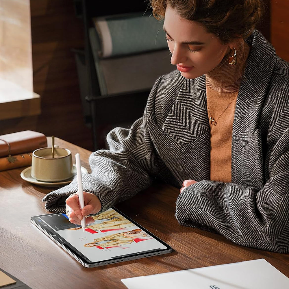 Folie de protección Pantalla Mate ESR Paper Feel para Apple iPad Pro 13 (2024), Plástico, Set de 2 piezas