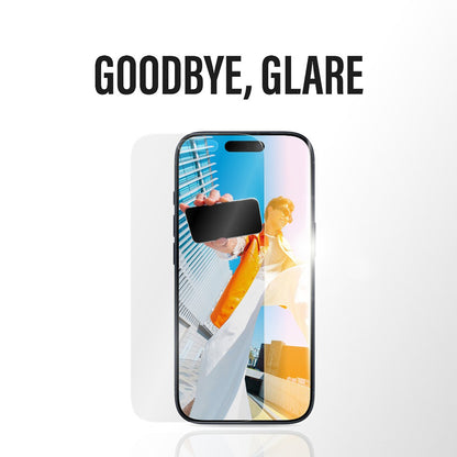 Protector de pantalla mate PanzerGlass Armor EasyAligner para Apple iPhone 17 / 16 Pro, Cristal Templado, Full Glue