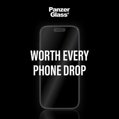 Protector de pantalla mate PanzerGlass Armor EasyAligner para Apple iPhone 17 / 16 Pro, Cristal Templado, Full Glue