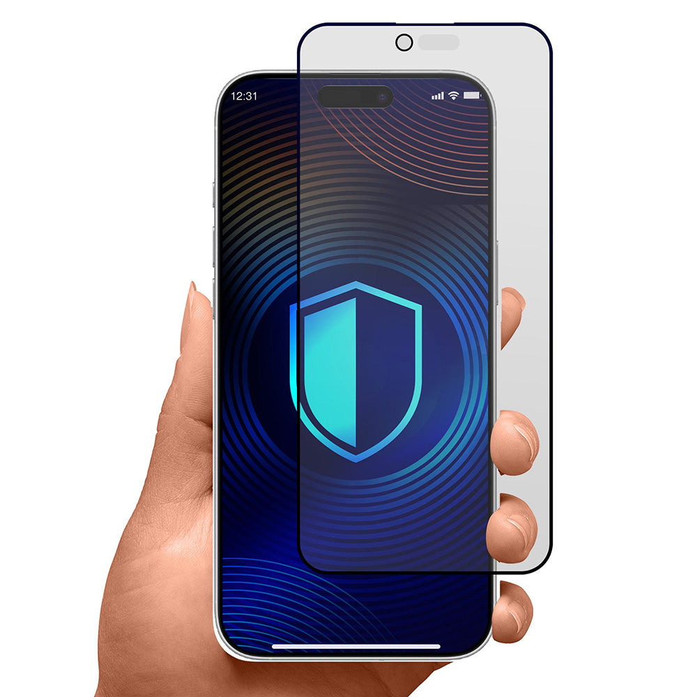 Protector de pantalla Matte Privacy 3MK HardGlass Max para Apple iPhone 17 Air, Cristal Templado, Full Glue