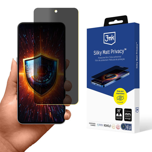 Protector de pantalla Matte Privacy 3MK Silky para Nothing Phone (3a) / Phone (3a) Pro, plástico