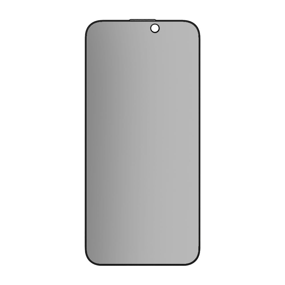 Protector de pantalla mate privacidad Blueo anti-espiado para Apple iPhone 15 Pro, vidrio templado, adhesivo completo