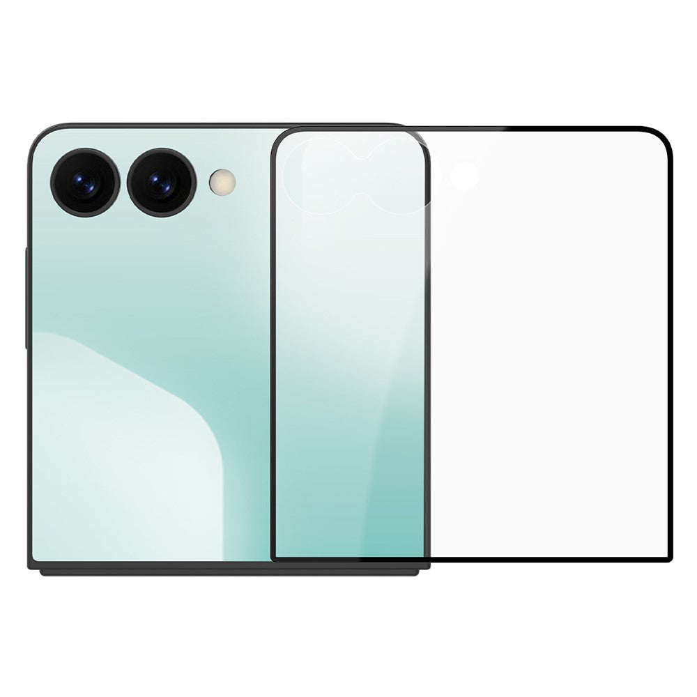 Protector de pantalla exterior Nillkin CP+ Pro para Samsung Galaxy Z Flip8 F776 / Z Flip7 F766, vidrio templado, adhesivo completo, negro