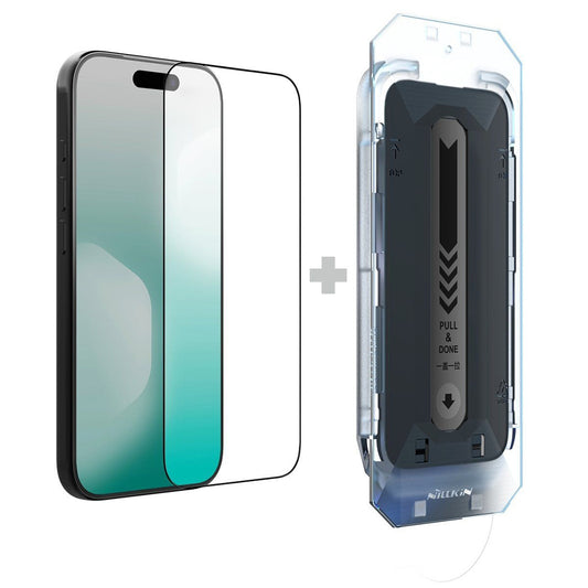 Protector de pantalla Nillkin CP+ Pro con aplicador para Apple iPhone 18 Pro Max / 17 Pro Max, vidrio templado, adhesivo completo, negro